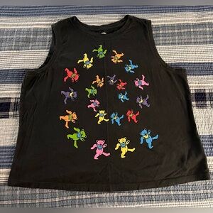Grateful Dead XL unisex Old Navy Tank Top with Colorful marching bears